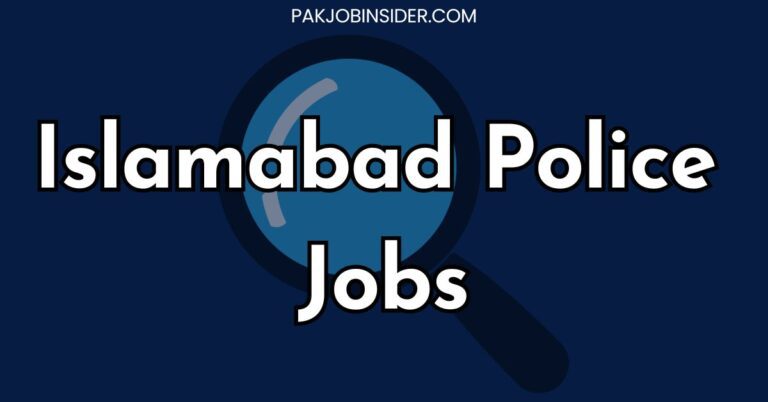 Islamabad Police Jobs